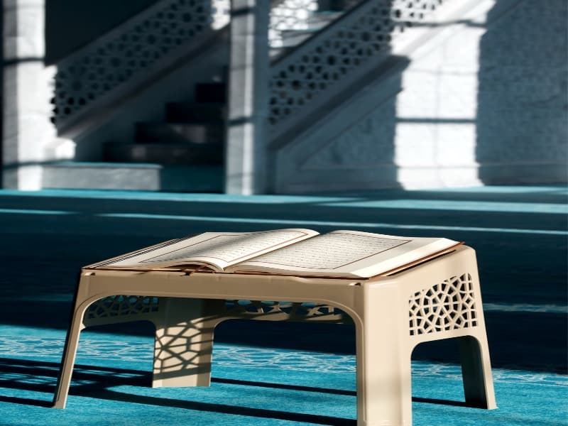 A Hafiz student memorising the Holy Quran in a focused learning environment